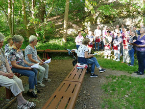 Maiandacht in der Naumburger Fatima Grotte (Foto: Karl-Franz Thiede)